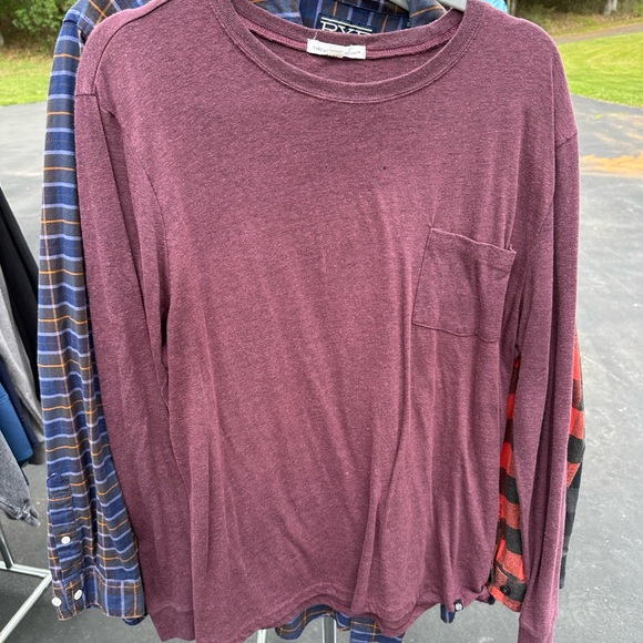 Threads 4 Thought Maroon Long Sleeve Shirt - Picture 1 of 3